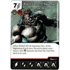 Black Lantern Aquaman - From the Depths (Die & Card Combo)