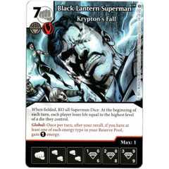 Black Lantern Superman - Krypton's Fall (Die & Card Combo)