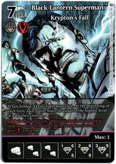 Black Lantern Superman - Krypton's Fall (Full Art) (Die & Card Combo)