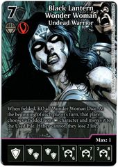 Black Lantern Wonder Woman - Undead Warrior (Full Art) (Die & Card Combo)