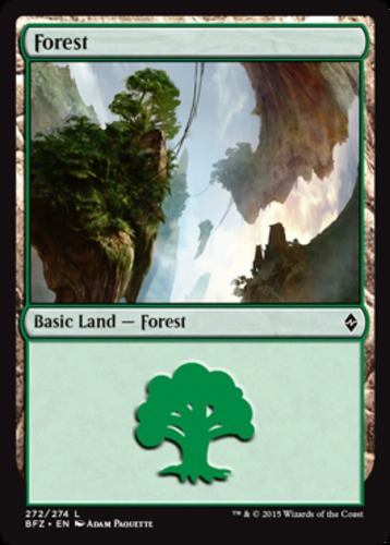 Forest (272)~272/274~LP~(BFZ) - Battle for Zendikar~MTG | eBay