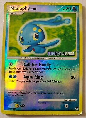 Manaphy - 9/130 - Reverse Holo Burger King Promo