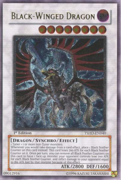 Black-Winged Dragon - TSHD-EN040 - Ultimate Rare - 1st Edition