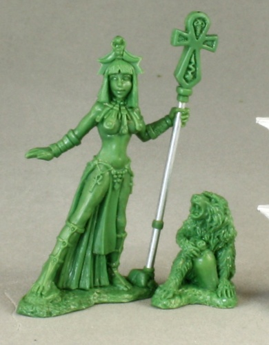 Egyptian Priestess and Baboon