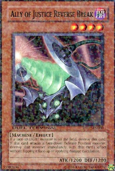 Ally of Justice Reverse Break - DT02-EN080 - Duel Terminal Rare Parallel Rare - 1st Edition
