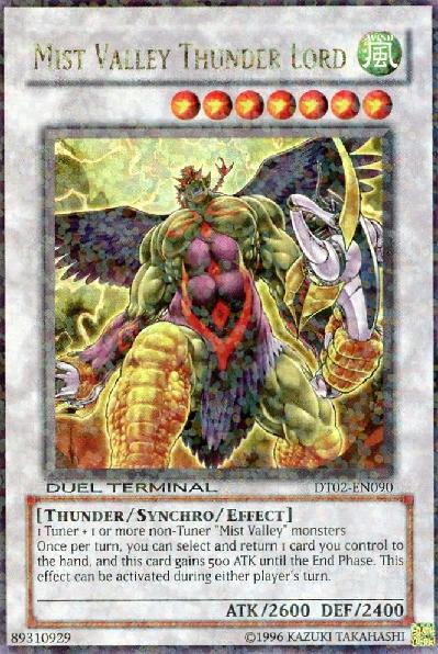 Mist Valley Thunder Lord - DT02-EN090 - Duel Terminal Ultra Parallel Rare - 1st Edition
