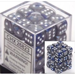 Gemini 12mm Blue Steel w/White D6 Dice - CHX25823