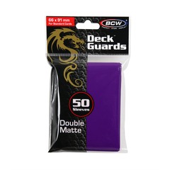 BCW - Deck Guard - Matte - 50 Sleeves - Purple