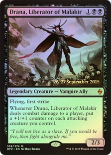 Drana, Liberator of Malakir - Foil - Prerelease Promo