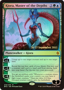Kiora, Master of the Depths - Prerelease Foil