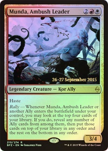 Munda, Ambush Leader - Foil - Prerelease Promo