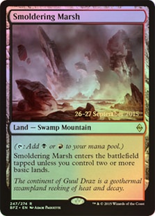 Smoldering Marsh - Foil - Prerelease Promo