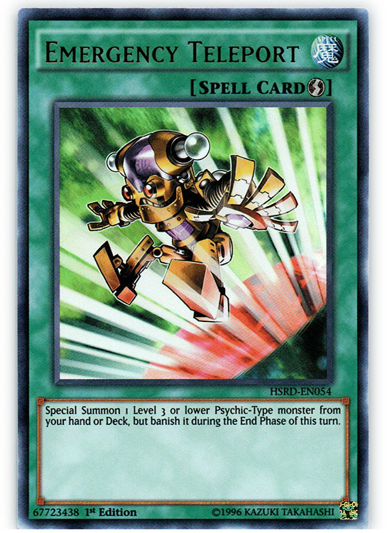 Emergency Teleport - HSRD-EN054 - Ultra Rare - 1st Edition Emergency Teleport - HSRD-EN054 - Ultra Rare - 1st Edition