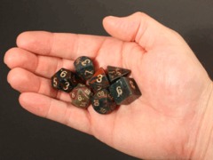 Bloodstone 16mm 7 Die Dwarven Stone Set