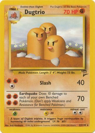 Dugtrio - 23/130 - Rare - Unlimited Edition