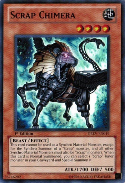 Scrap Chimera - DREV-EN019 - Super Rare - 1st Edition