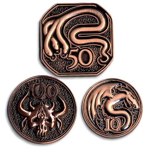 GameMastery Campaign Coins: Copper (10, 50, 100)