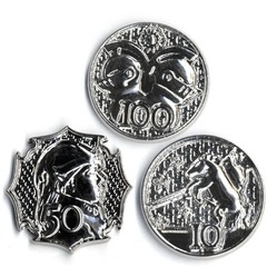 GameMastery Campaign Coins: Platinum (10, 50, 100)