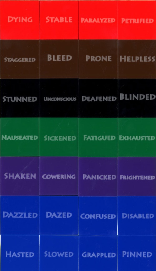 GameMastery Pathfinder Roleplaying Game Condition Tokens