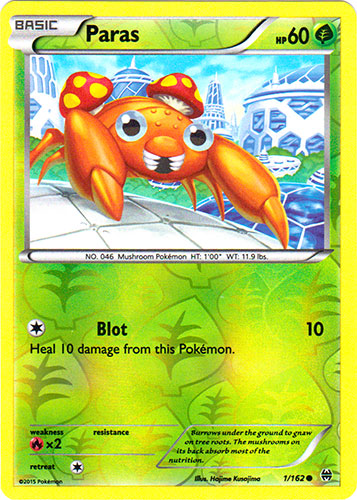 Paras - 1/162 - Common - Reverse Holo