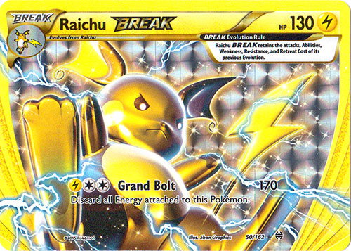 Raichu-BREAK - 50/162 - Rare BREAK