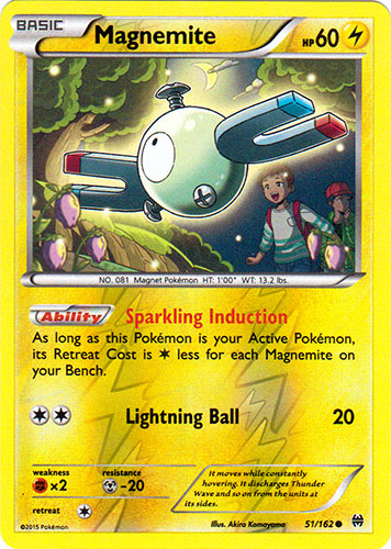 Magnemite - 51/162 - Common - Reverse Holo