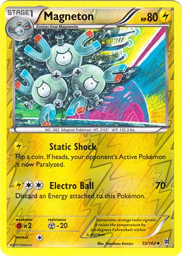 Magneton - 53/162 - Uncommon - Reverse Holo