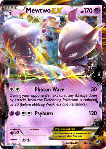 Mewtwo-EX - 61/162 - Holo Rare ex