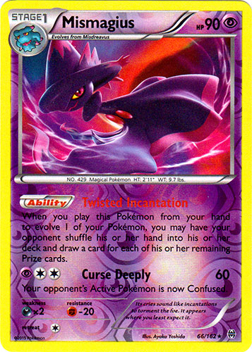 Mismagius - 66/162 - Holo Rare - Reverse Holo