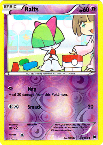 Ralts - 68/162 - Common - Reverse Holo