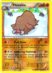 Piloswine - 81/162 - Uncommon - Reverse Holo