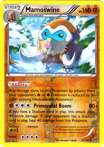 Mamoswine - 82/162 - Holo Rare - Reverse Holo