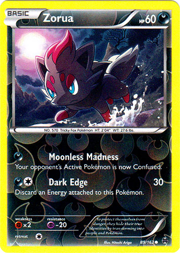 Zorua - 89/162 - Common - Reverse Holo