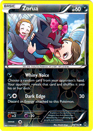 Zorua - 90/162 - Common - Reverse Holo