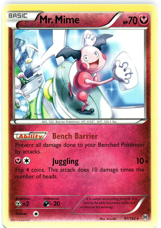 Pokemon - Mr. Mime - 97/162 - Rare - XY - BREAKthrough - NM | eBay