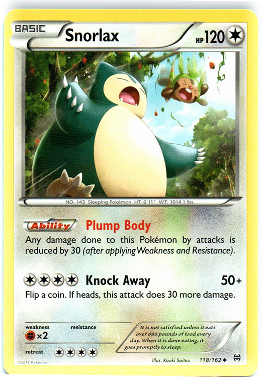 Snorlax - 118/162 - Uncommon