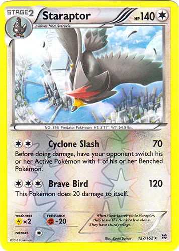 Staraptor - 127/162 - Rare - Reverse Holo