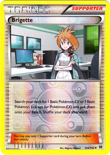 Brigette - 134/162 - Uncommon - Reverse Holo