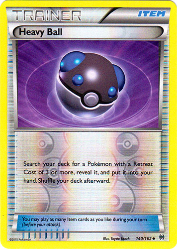 Heavy Ball - 140/162 - Uncommon - Reverse Holo