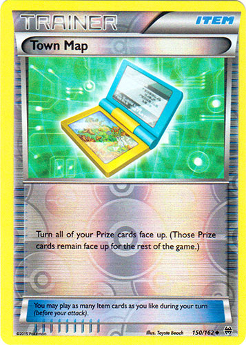 Town Map - 150/162 - Uncommon - Reverse Holo