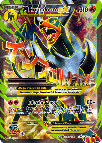 Mega-Houndoom-EX - 154/162 - Full Art Ultra Rare