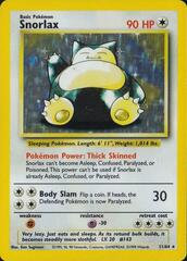 Snorlax - 11/64 - Holo Rare - Unlimited Edition - Missing Set Symbol