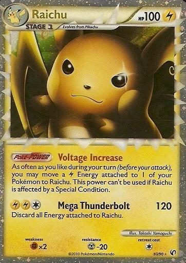 Raichu Prime - 83/90 - Super Rare Holo