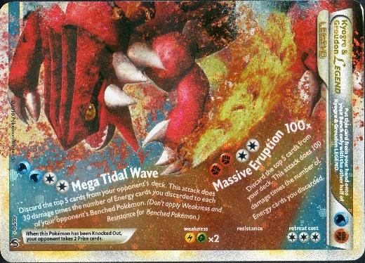 Kyogre & Groudon LEGEND (Bottom) - 88/90 - Rare Holo Legend