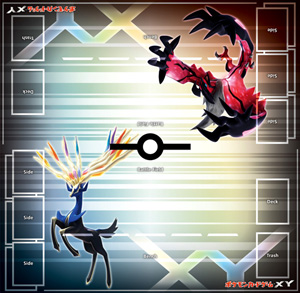 Japanese Pokemon XY Xerneas Yveltal Official Playmat
