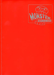 Monster Protectors 9 Pocket Matte Red Binder