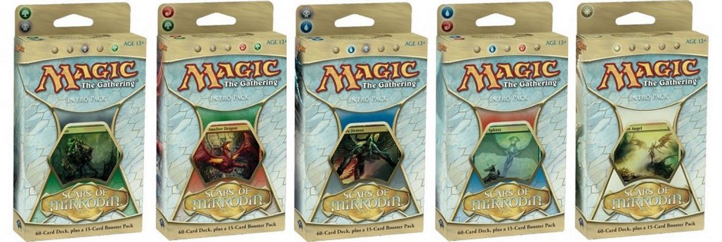 MTG Scars of Mirrodin Intro Packs: Set of 5