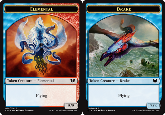 Elemental Token // Drake Token