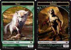 Wolf // Zombie Double-Sided Token