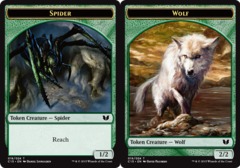 Spider // Wolf Double-Sided Token